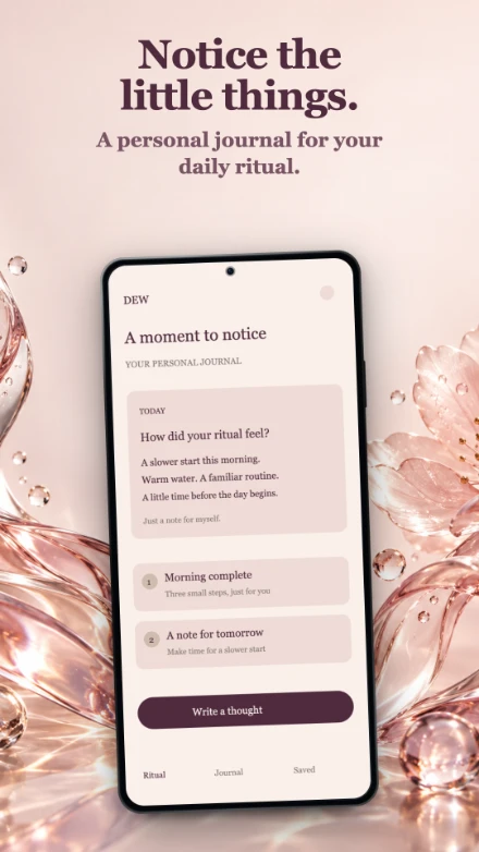 Dew, screen 4: Notice the little things.