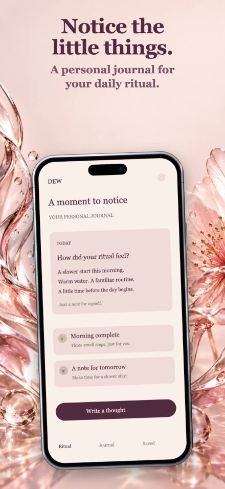 Dew, screen 4: Notice the little things.